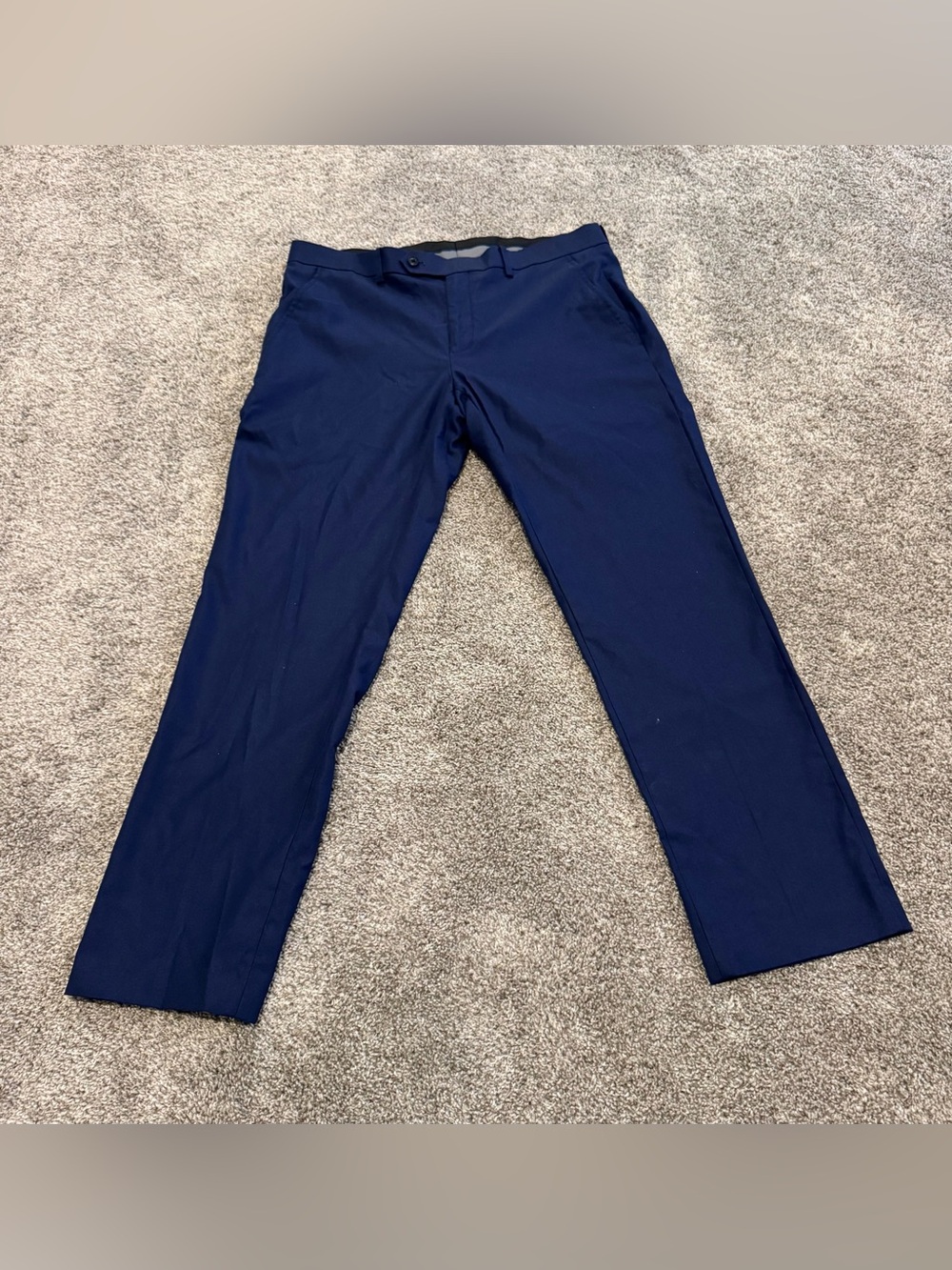 Alfani Navy Straight-Leg Dress Pants 30L